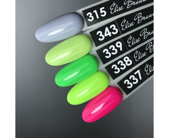 Зображення 2 Гель лак для нігтів Elise Braun 10 мл, № 315, Об'єм (мл, г): 10, Колір: 315