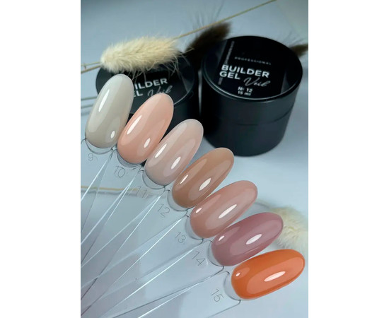 Зображення 2 Гель для нарощування Saga Builder Gel Veil 15 мл № 11, Об'єм (мл, г): 15, Колір: 011