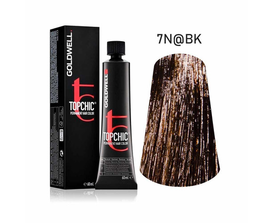 Зображення 2 Стійка фарба Goldwell Topchic 7N@BK 60 мл
