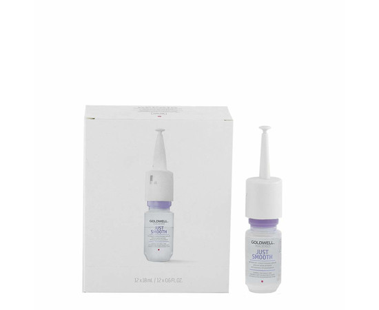 Зображення 2 Сироватка Goldwell Dualsenses Just Smooth розгладжуюча для неслухняного та кучерявого волосся 12*18 мл
