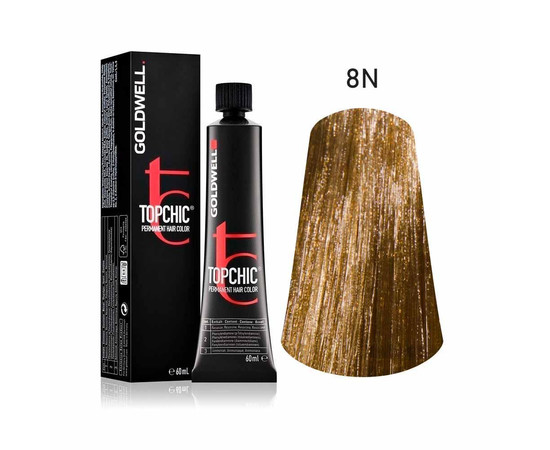 Изображение 2 Устойчивая краска Goldwell Topchic 8N 60 мл