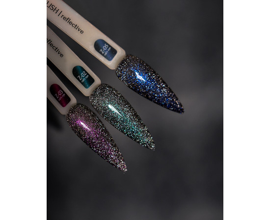 Зображення 5 Гель-лак світловідбиваючий "котяче око" ADORE prof. cat's eye 7,5 мл Z-05 синій з фіолетовими переливами, Об'єм (мл, г): 7.5, Колір: Z-05 синій з фіолетовими переливами