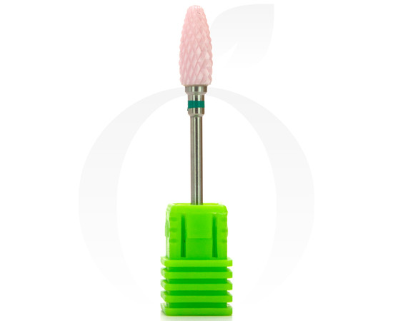 Зображення 2 Фреза керамічна кукурудза зелена+рожева 6 мм, робоча частина 14.5 мм