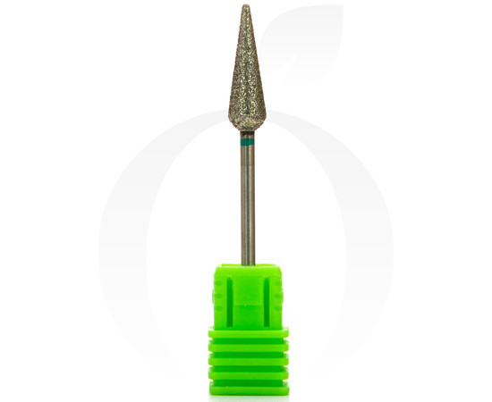 Зображення 2 Фреза алмазна конус зелена 6.5 мм, робоча частина 21 мм