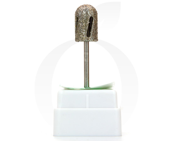 Зображення 2 Фреза алмазна для педикюру Циліндр зелений 10 мм