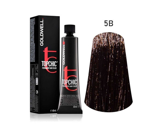 Изображение 2 Устойчивая краска Goldwell Topchic 5B 60 мл