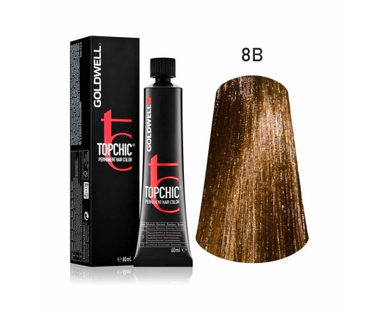 Зображення 2 Стійка фарба Goldwell Topchic 8B 60 мл