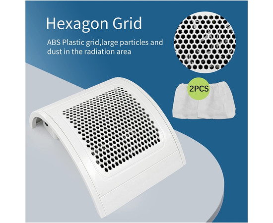 Зображення 2 Витяжка для манікюру 838-4, біла