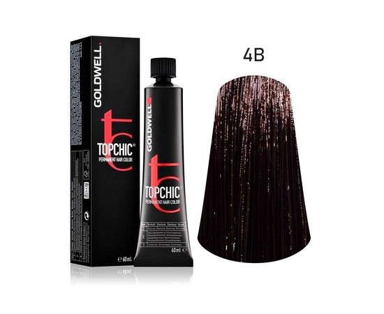 Зображення 2 Стійка фарба Goldwell Topchic 4B 60 мл