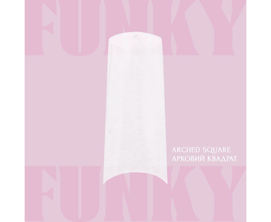 Зображення 2 Гелеві типси для нарощування ADORE prof. Funky Gel Nail Tips 240шт - arqued square | extra long