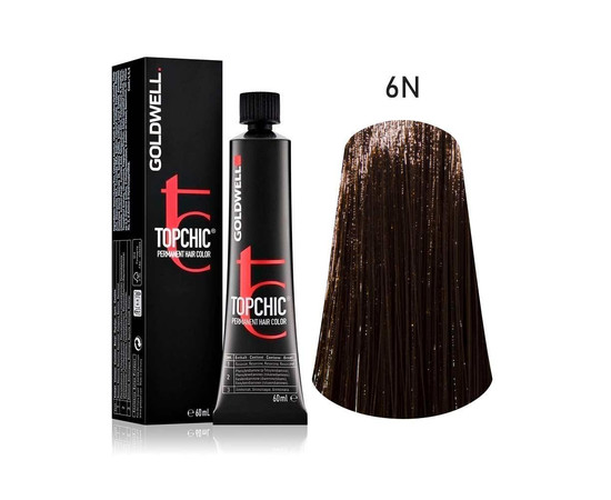 Зображення 2 Стійка фарба Goldwell Topchic 6N 60 мл