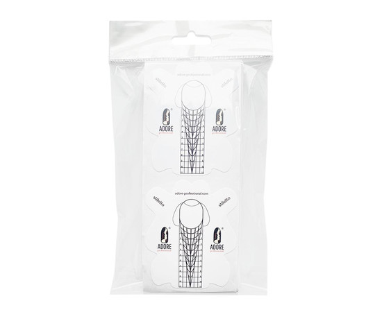 Зображення 2 Універсальні форми для нарощування нігтів ADORE prof. Multi shape nail forms 100шт