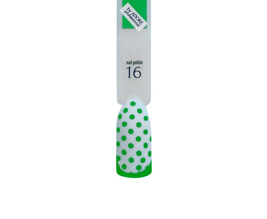 Изображение 2 Лак для стемпинга ADORE prof. №16 7,5 мл - lime, Цвет: 16