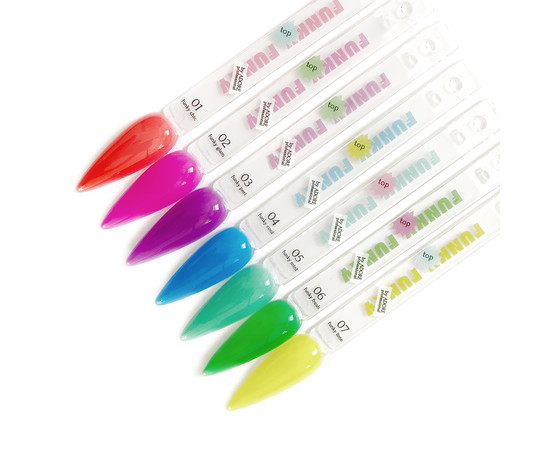 Зображення 2 Вітражний Топ ADORE prof. Funky Color Top 7,5мл №01 - funky chic, Об'єм (мл, г): 7.5, Колір: 01