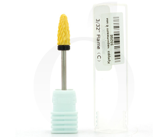 Зображення 2 Фреза керамічна кукурудза чорна+жовта 6 мм, робоча частина 14.5 мм