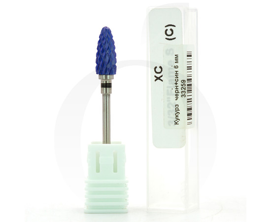 Зображення 2 Фреза керамічна кукурудза чорна+синя 6 мм, робоча частина 14.5 мм