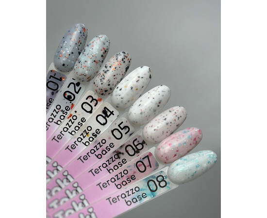 Зображення 2 База для гель-лаку Toki-Toki Terazzo Base 5 мл TR06, Об'єм (мл, г): 5, Колір: TR06