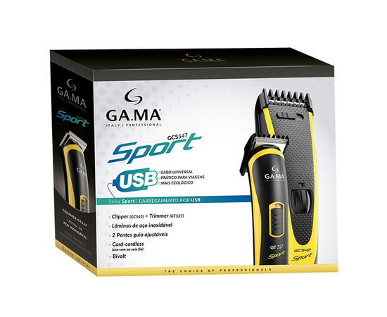 Изображение 9 Комплект Машинка + триммер для стрижки волос GA.MA GC542 SPORT + GT527 SPORT