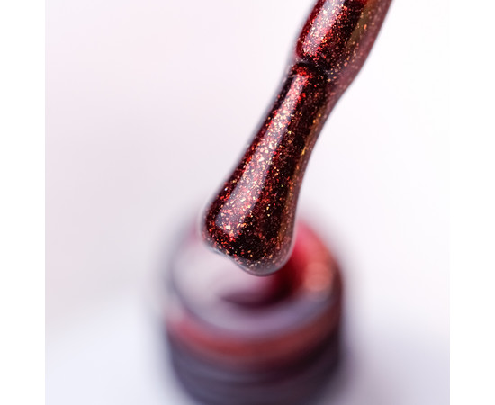 Изображение 2 Гель-лак Pixel №047 (вишневый с золотыми блестками), 8 мл, Объем (мл, г): 8, Цвет: 047