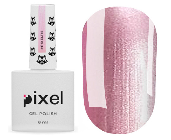 Зображення 2 Гель-лак Pixel №114 (рожевий, перламутр), 8 мл, Об'єм (мл, г): 8, Колір: 114