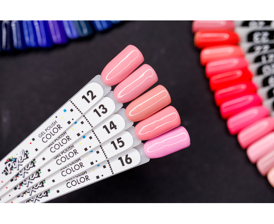 Изображение 3 Гель-лак Pixel №012 (красновато-розовый), 8 мл, Объем (мл, г): 8, Цвет: 012