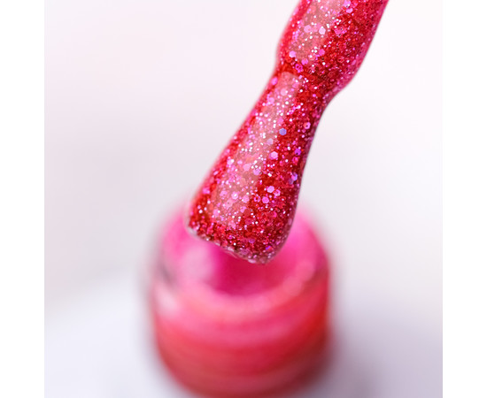 Зображення 3 Гель-лак Pixel №122 (фуксія з великими блискітками), 8 мл, Об'єм (мл, г): 8, Колір: 122