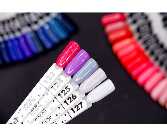 Зображення 4 Гель-лак Pixel №122 (фуксія з великими блискітками), 8 мл, Об'єм (мл, г): 8, Колір: 122