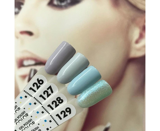 Зображення 2 Гель-лак Pixel №128 (молочно-блакитний), 8 мл, Об'єм (мл, г): 8, Колір: 128