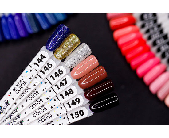 Зображення 4 Гель-лак Pixel №145 (золотий з блискітками), 8 мл, Об'єм (мл, г): 8, Колір: 145