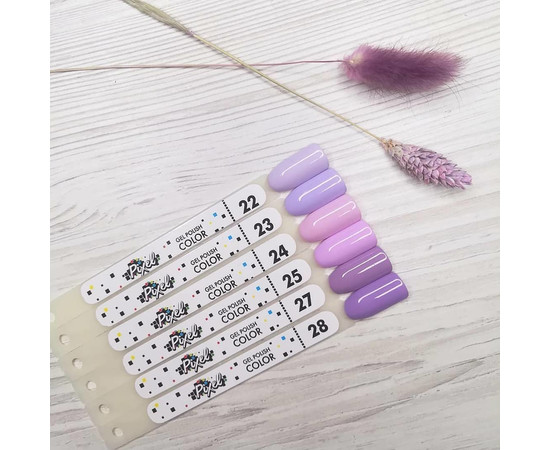 Зображення 4 Гель-лак Pixel №022 (пастельний фіолетовий), 8 мл, Об'єм (мл, г): 8, Колір: 022