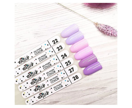 Зображення 5 Гель-лак Pixel №027 (бузково-ліловий), 8 мл, Об'єм (мл, г): 8, Колір: 027