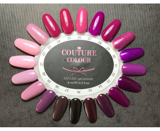 Зображення 2 Гель-лак Couture Colour №022 натурально-рожевий, 9 мл, Об'єм (мл, г): 9, Колір: 022