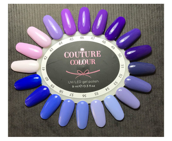Зображення 2 Гель-лак Couture Colour №046 бузково-фіолетовий, 9 мл, Об'єм (мл, г): 9, Колір: 046