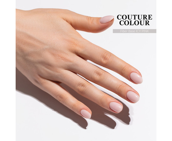 Зображення 6 База для гель-лаку Couture Colour Fiber FB 03 Icy Pink ніжно-рожева, 9 мл