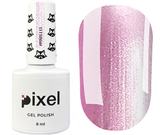 Изображение 2 Гель-лак Pixel №115 (светло-сиреневый, перламутр), 8 мл, Объем (мл, г): 8, Цвет: 115