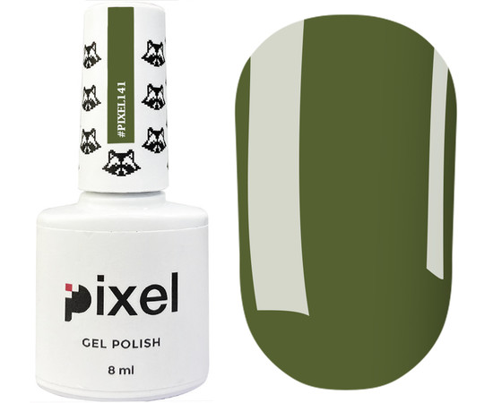 Зображення 2 Гель-лак Pixel №141 (темно-оливковий), 8 мл, Об'єм (мл, г): 8, Колір: 141