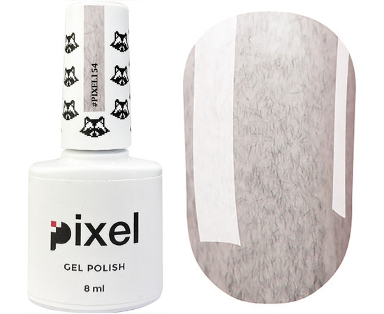 Изображение 2 Гель-лак Pixel №154 (бежевый с ворсинками, plush effect), 8 мл, Объем (мл, г): 8, Цвет: 154