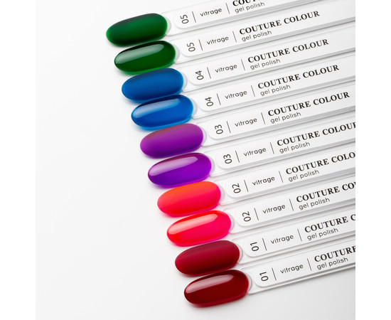 Зображення 4 Гель-лак Couture Colour Vitrage Gel VG01 червоний, 9 мл, Об'єм (мл, г): 9, Колір: VG01