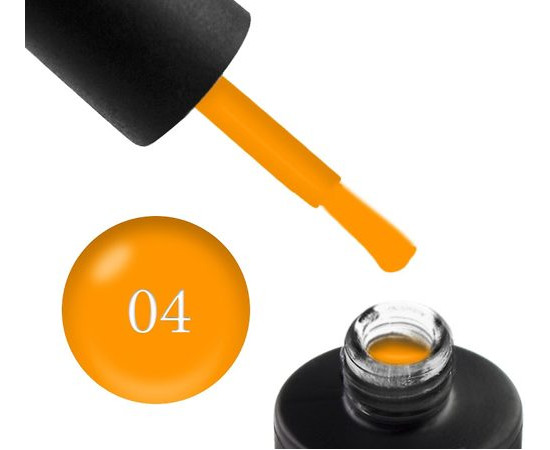 Зображення 2 Гель-лак Couture Colour Neon Summer №04 оранжевий, 9 мл, Об'єм (мл, г): 9, Колір: 04