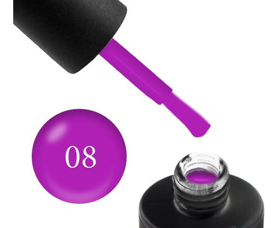 Зображення 2 Гель-лак Couture Colour Neon Summer №08 фіолетовий, 9 мл, Об'єм (мл, г): 9, Колір: 08