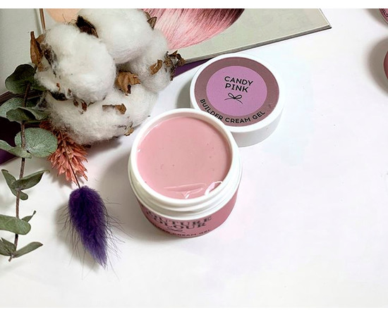 Зображення 2 Будівельний крем-гель Couture Colour Builder Cream Gel Candy Pink пилово-рожевий, 50 мл, Об'єм (мл, г): 50, Колір: Candy Pink