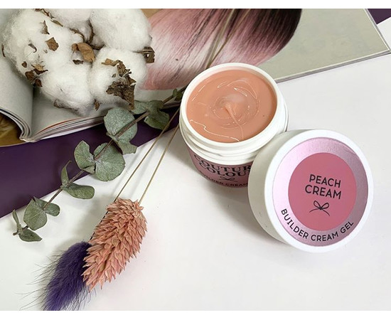 Зображення 2 Будівельний крем-гель Couture Colour Builder Cream Gel Peach cream карамельний, 15 мл, Об'єм (мл, г): 15, Колір: Peach Cream