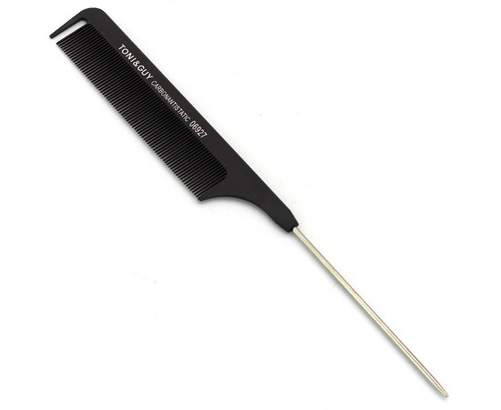 Зображення 2 Гребінець для волосся з металевим хвостом T&G 06927 чорний