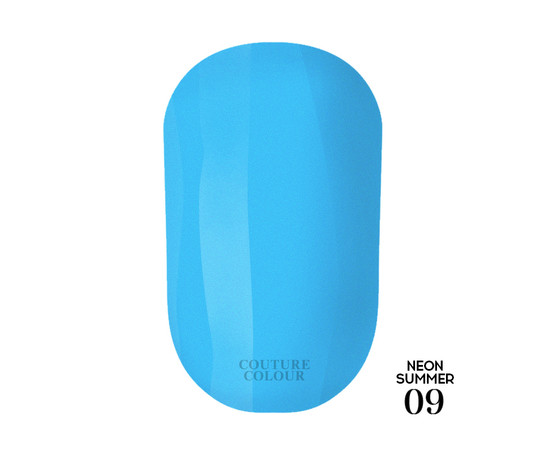 Зображення 3 Гель-лак Couture Colour Neon Summer №09 синій, 9 мл, Об'єм (мл, г): 9, Колір: 09
