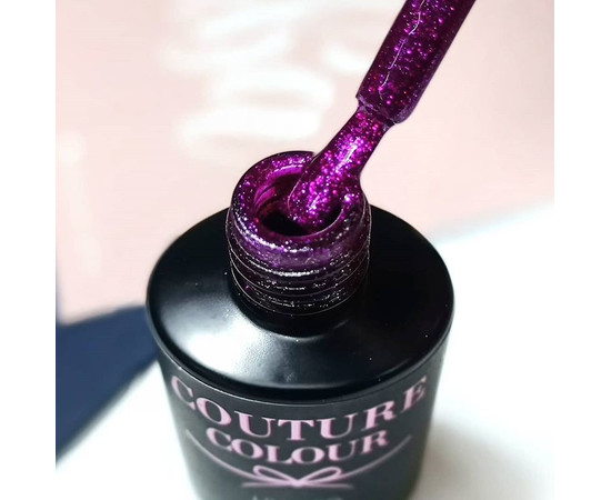 Зображення 3 Гель-лак Couture Colour Jewelry J06 (фуксія з блискітками), 5 мл, Об'єм (мл, г): 5, Колір: J06