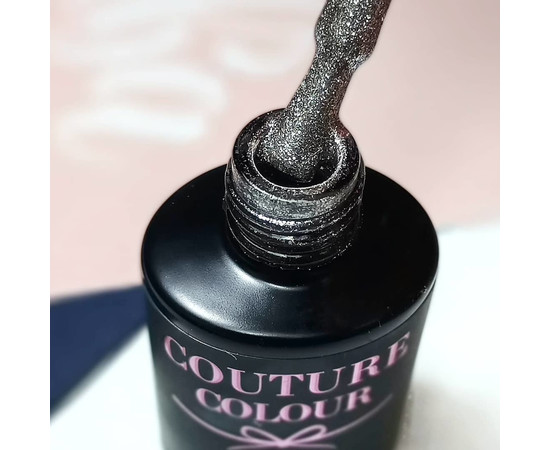 Зображення 2 Гель-лак Couture Colour Jewelry J01 (срібло з блискітками), 5 мл, Об'єм (мл, г): 5, Колір: J01