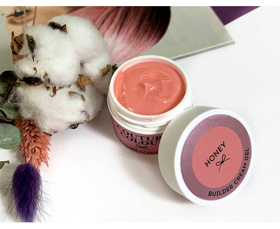 Зображення 2 Будівельний крем-гель Couture Colour Builder Cream Gel Honey оранжево-рожевий, 50 мл, Об'єм (мл, г): 50, Колір: Honey