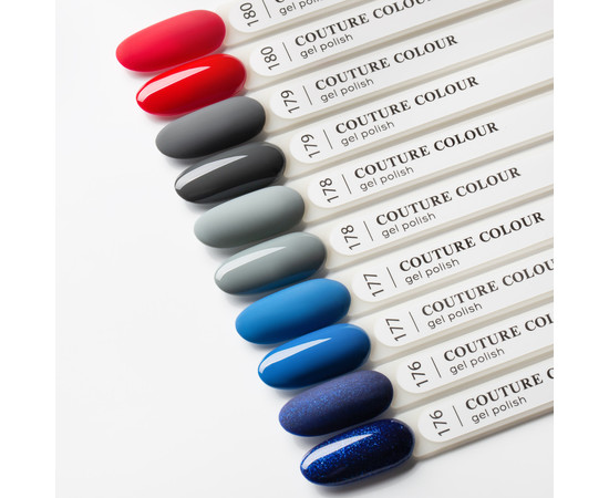 Зображення 2 Гель-лак Couture Colour №179 насичений сірий, 9 мл, Об'єм (мл, г): 9, Колір: 179