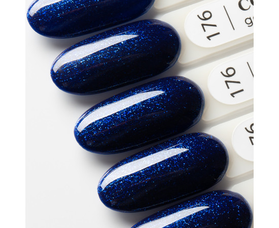 Зображення 4 Гель-лак Couture Colour №176 глибокий синій із шимером, 9 мл, Об'єм (мл, г): 9, Колір: 176