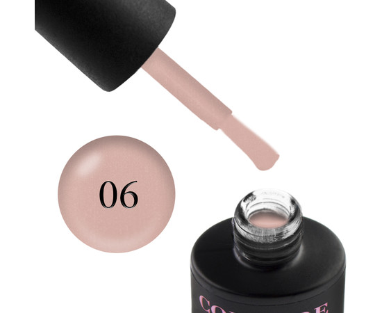 Зображення 2 Гель-лак Couture Colour Soft Nude 06 Темно-бежевий з перламутром, 9 мл, Об'єм (мл, г): 9, Колір: 06